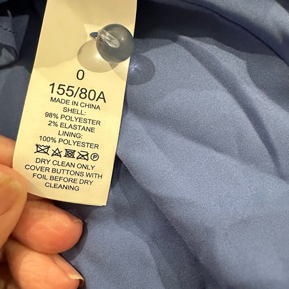 Kate Spade Cornflower Blue Tea Garden Toss Poplin Fit and Flare Dress - Picture 13 of 16